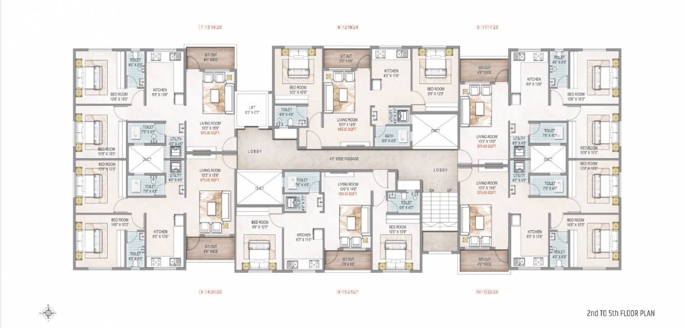Harsh Avenue floor plan layout
